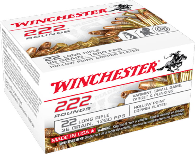 (image for) Winchester 222 22lr 36gr HP (222 rounds)