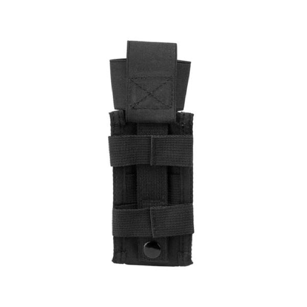 MOLLE TOURNIQUET POUCH WITH ELASTIC FLAP - BLACK