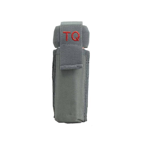(image for) MOLLE TOURNIQUET POUCH WITH ELASTIC FLAP - URBAN GRAY