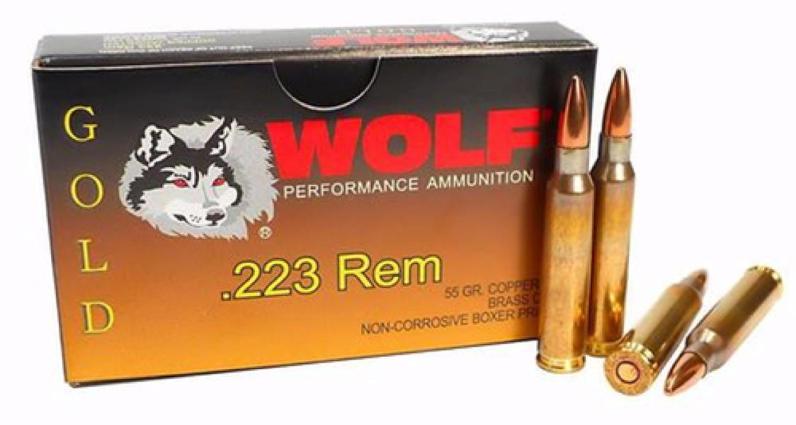(image for) Wolf Gold .223 Remington 55gr FMJ (20 rounds)