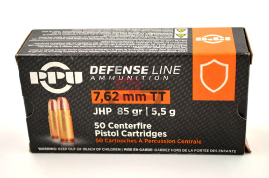 (image for) PPU 7.62x25 85gr HP (50 rounds)